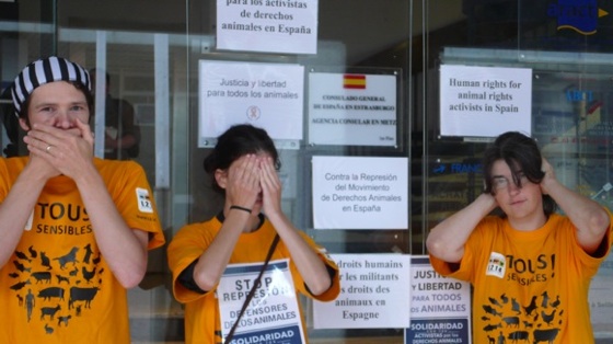 Rassemblement de solidarité devant l'agence consulaire de Metz