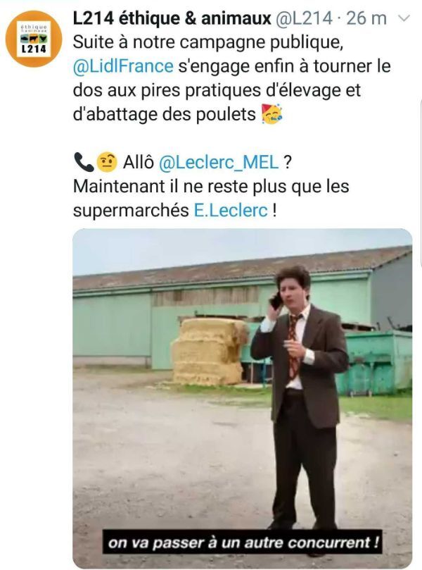 tweet engagement de Lidl