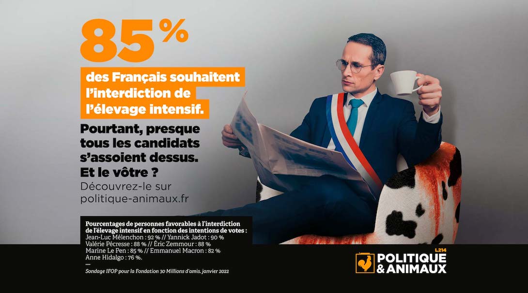 Classement des candidats à la présidentielle concernant la condition animale