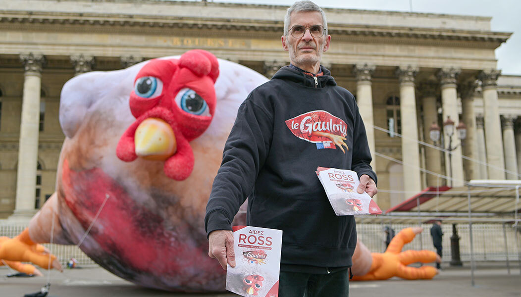 Ross le poulet place de la Bourse