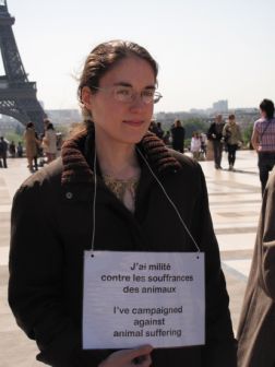 Manifestation de soutien au militants autrichiens de la protection animale