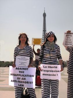 Manifestation de soutien au militants autrichiens de la protection animale