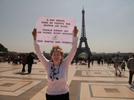 Manifestation de soutien au militants autrichiens de la protection animale