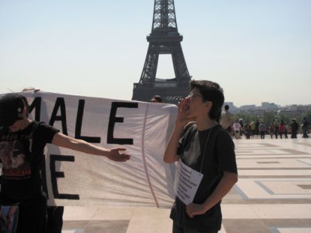 Manifestation de soutien au militants autrichiens de la protection animale