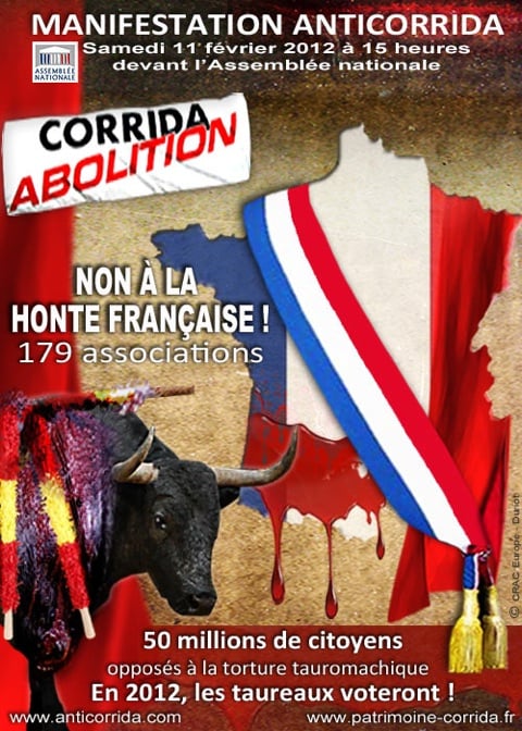 manifestation anti corrida Paris