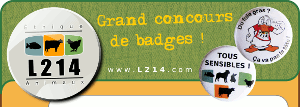 L214 : concours de badges