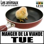 autocollants manger de la viande tue