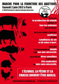 Marche pour la fermeture des abattoirs