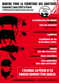 Marche pour la fermeture des abattoirs