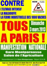 Manif 1000 vaches