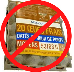 Stop aux oeufs de batterie