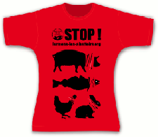 tee-shirt fermons les abattoirs coupe cintrée