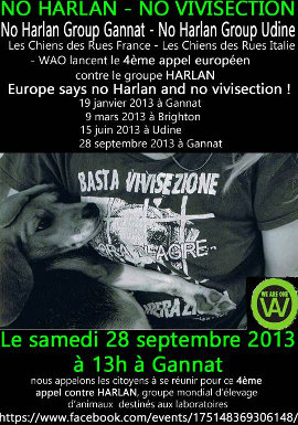 Affiche de la marche contre harlan