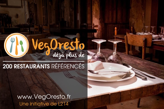 Restaurants référencés sur VegOresto