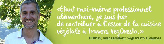 Olivier, ambassadeur VegOresto à Vannes
