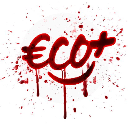 Logo ECO+ ensanglanté