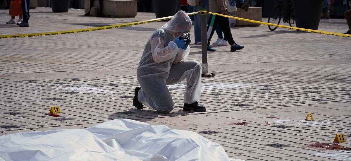 Mobilisation de l’association L214 lors d’une action scène de crime